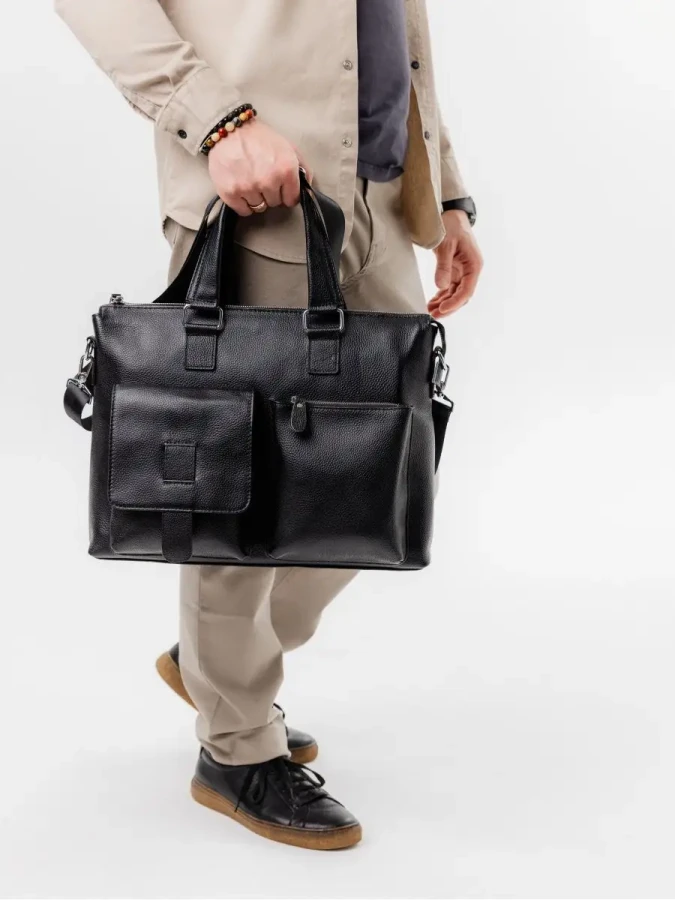 Сумка мужская для документов кожаная портфель